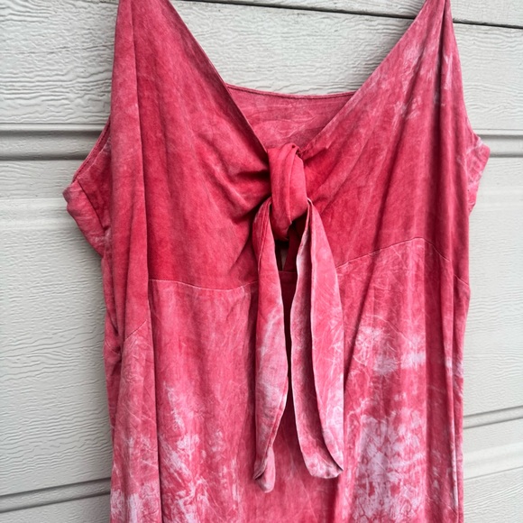 Elan Anthropologie  Pink and White Maxi Dress - Picture 3 of 8